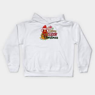 Funny Chicken Christmas 2023 Kids Hoodie